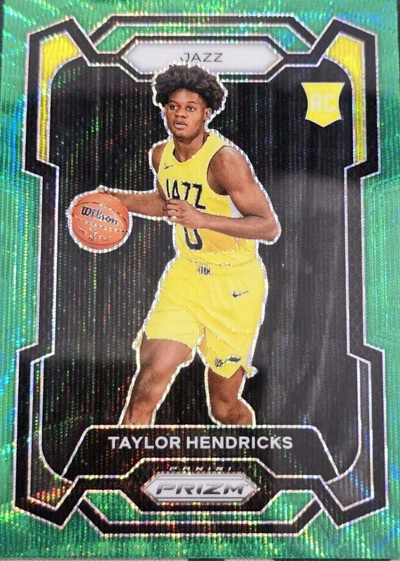 Taylor Hendricks 2023 Prizm #161 Green Wave Rookie RAW