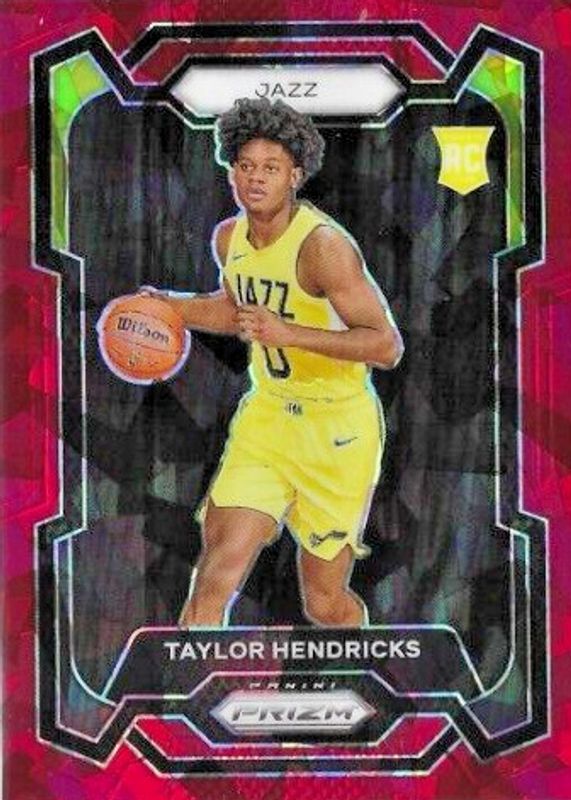 Taylor Hendricks 2023 Prizm #161 Red Ice Rookie PSA 9