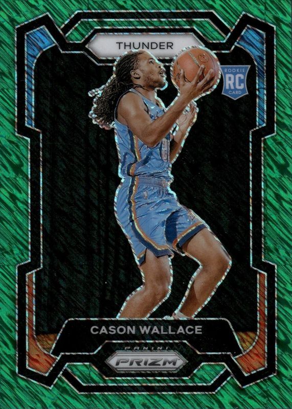 Cason Wallace 2023 Prizm #139 Green Shimmer /5 Rookie SGC 9.5