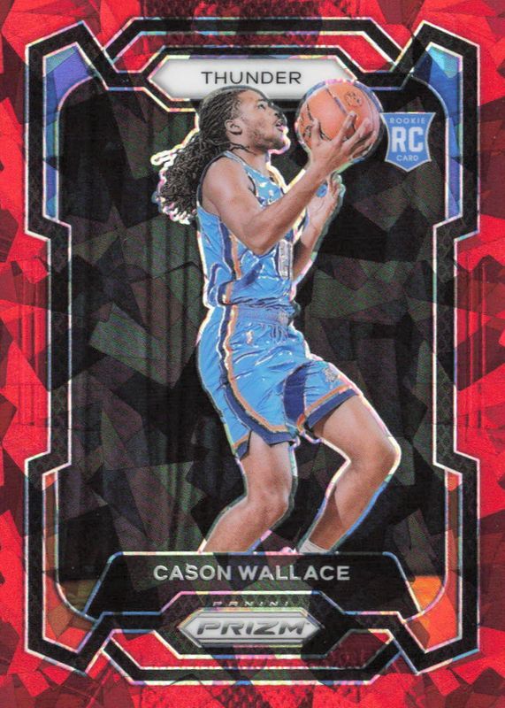 Cason Wallace 2023 Prizm #139 Red Ice Rookie SGC 10