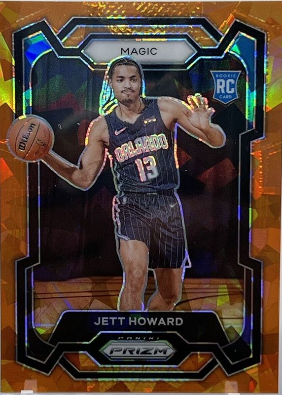 Jett Howard 2023 Prizm #132 Orange Ice Rookie PSA 10