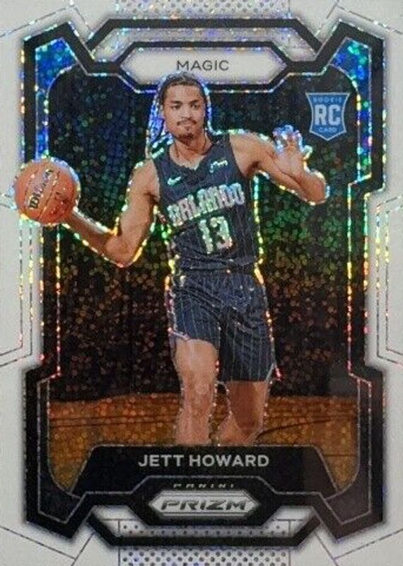 Jett Howard 2023 Prizm #132 White Sparkle /(SSP) Rookie SGC 10