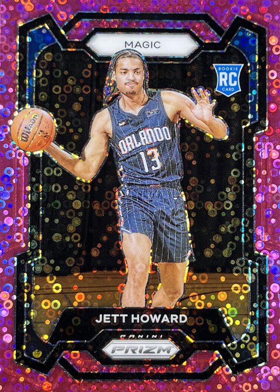 Jett Howard 2023 Prizm #132 Fast Break Pink /50 Rookie PSA 9