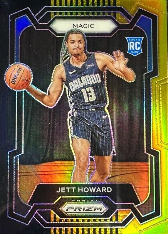 Jett Howard 2023 Prizm #132 Black Gold /5 Rookie BGS 9.5