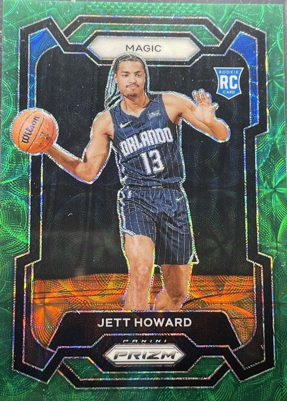 Jett Howard 2023 Prizm #132 Choice Green /8 Rookie PSA 10