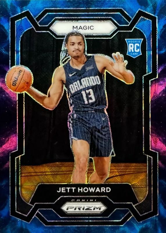 Jett Howard 2023 Prizm #132 Choice Nebula /1 Rookie PSA 10