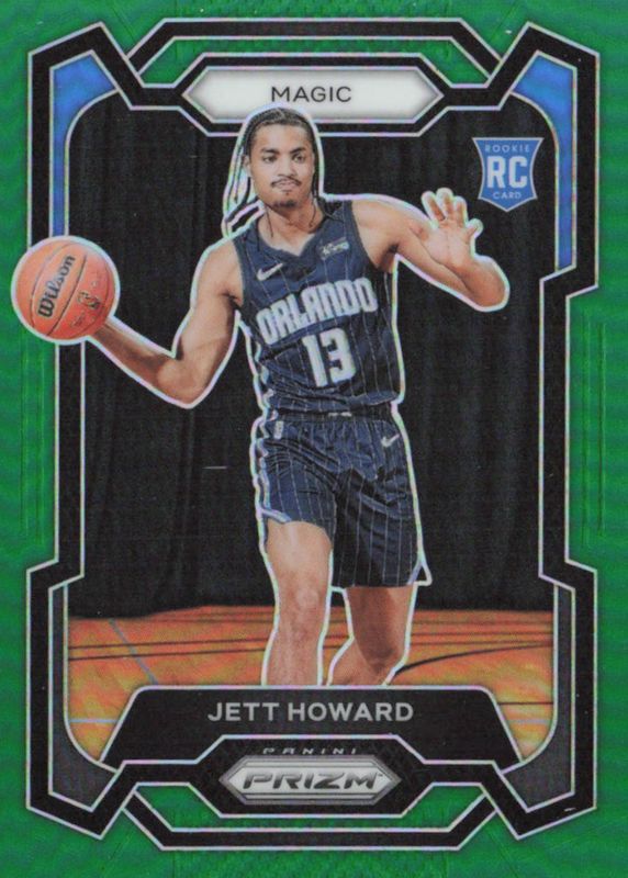 Jett Howard 2023 Prizm #132 Green Rookie BGS 9