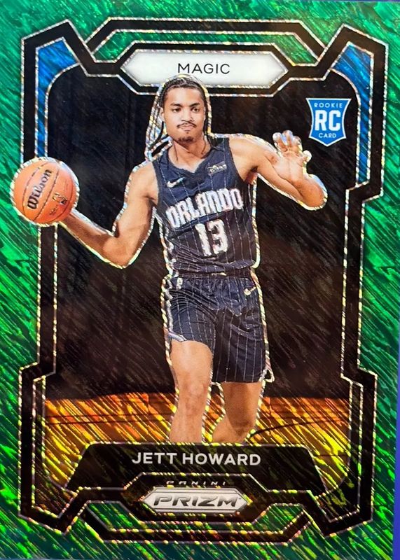 Jett Howard 2023 Prizm #132 Green Shimmer /5 Rookie PSA 10