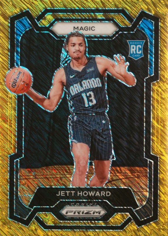 Jett Howard 2023 Prizm #132 Gold Shimmer /10 Rookie PSA 10