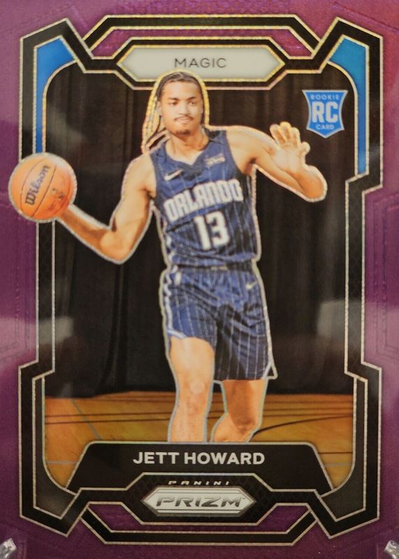 Jett Howard 2023 Prizm #132 Purple /99 Rookie PSA 9