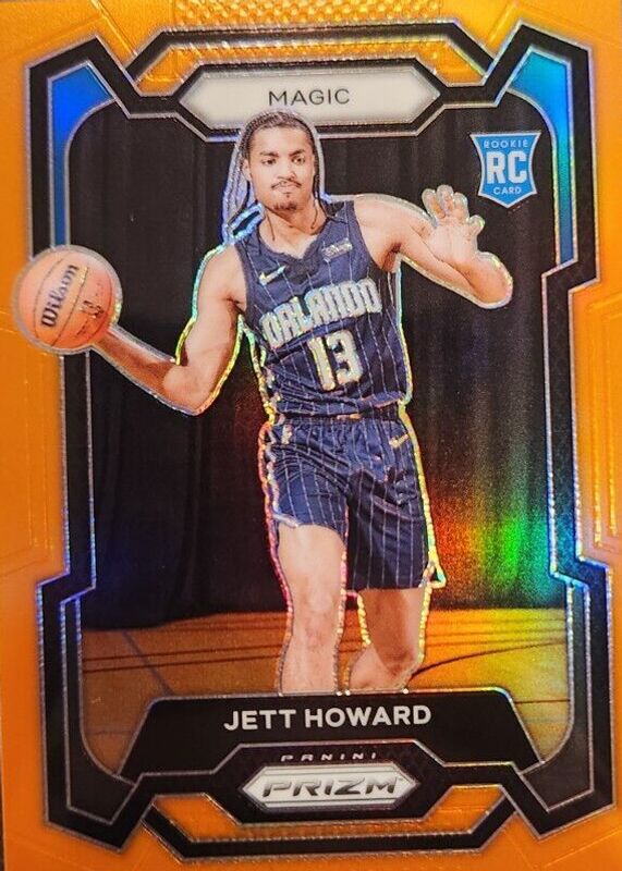 Jett Howard 2023 Prizm #132 Orange /49 Rookie PSA 10