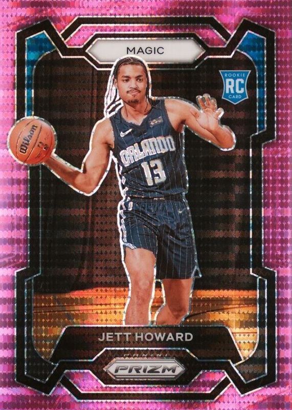 Jett Howard 2023 Prizm #132 Pink Pulsar /42 Rookie RAW