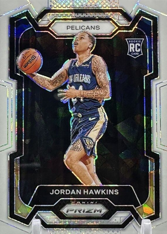 Jordan Hawkins 2023 Prizm #130 White Ice /35 Rookie BGS 9.5