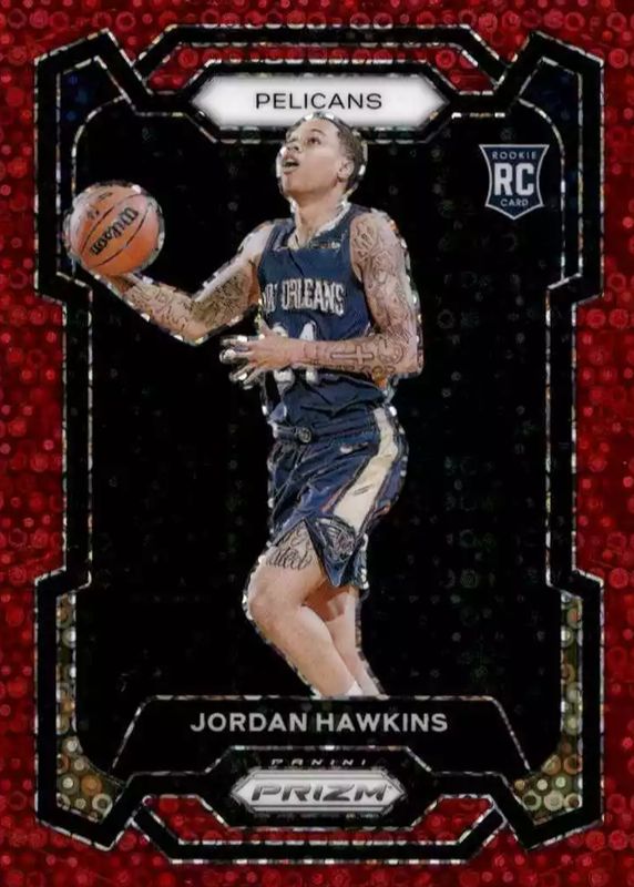 Jordan Hawkins 2023 Prizm #130 Fast Break Red /100 Rookie SGC 10