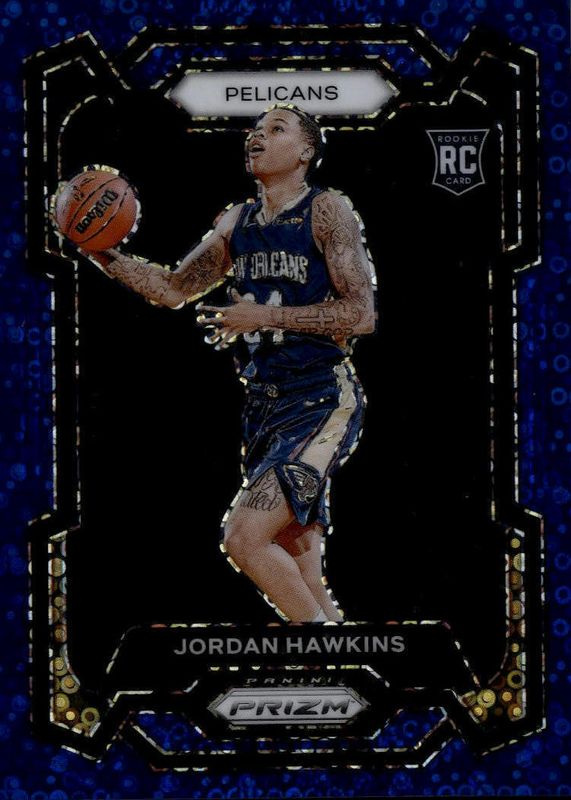 Jordan Hawkins 2023 Prizm #130 Fast Break Blue /150 Rookie PSA 10