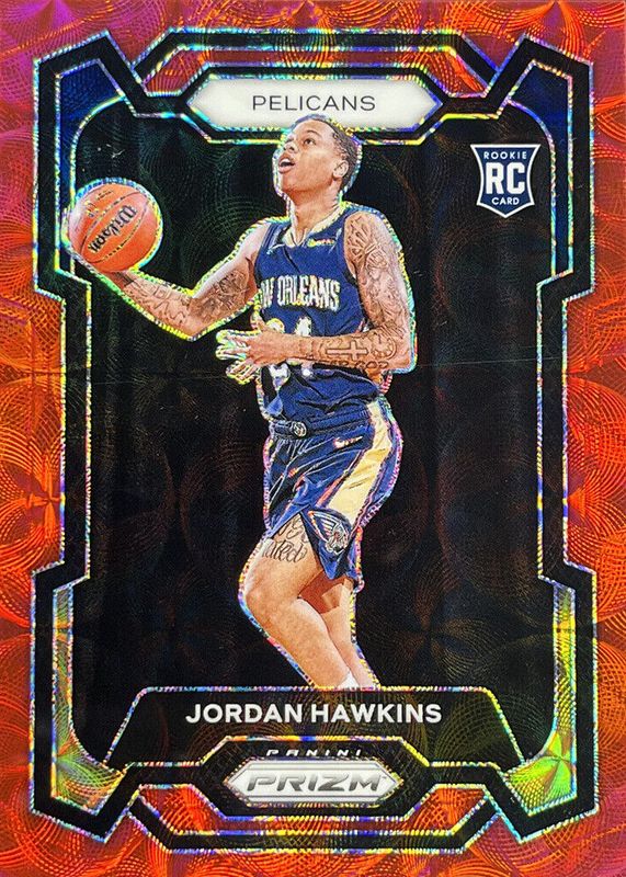 Jordan Hawkins 2023 Prizm #130 Choice Red /88 Rookie PSA 10