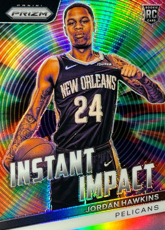 Jordan Hawkins 2023 Prizm #13 Instant Impact - Silver Rookie SGC 9