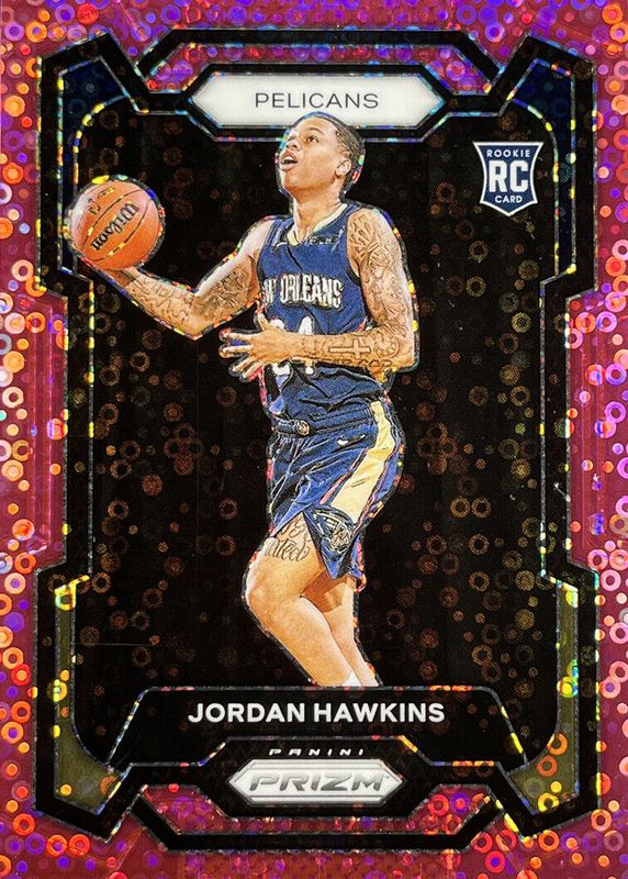 Jordan Hawkins 2023 Prizm #130 Fast Break Pink /50 Rookie PSA 10