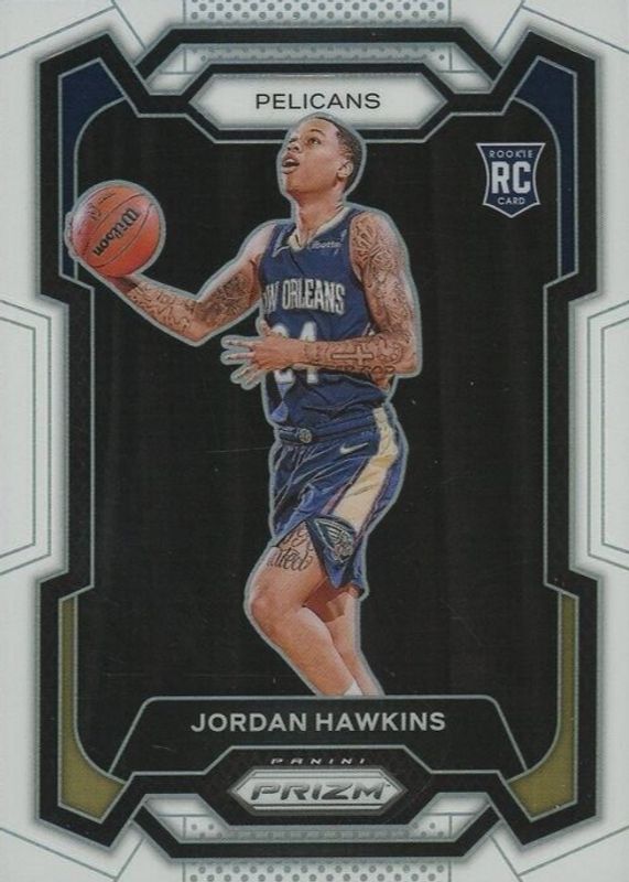 Jordan Hawkins 2023 Prizm #130 White /175 Rookie SGC 9