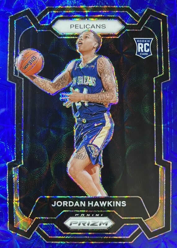 Jordan Hawkins 2023 Prizm #130 Choice Blue /49 Rookie BGS 10 PRISTINE