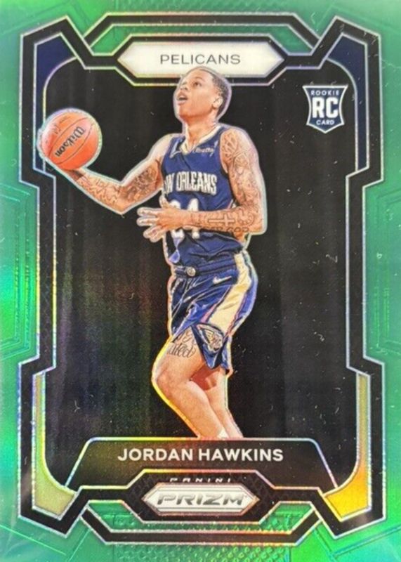 Jordan Hawkins 2023 Prizm #130 Green Rookie PSA 10