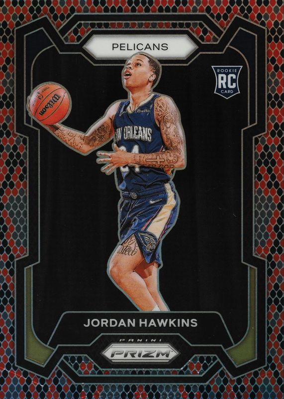 Jordan Hawkins 2023 Prizm #130 Snakeskin /(SSP) Rookie RAW