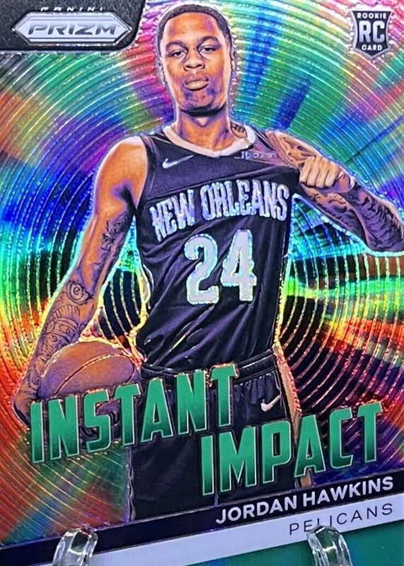 Jordan Hawkins 2023 Prizm #13 Instant Impact - Green Rookie BGS 9.5