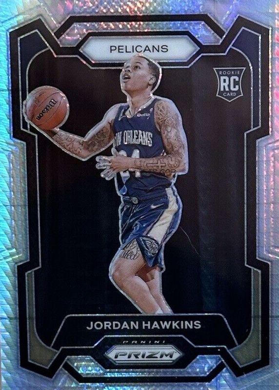 Jordan Hawkins 2023 Prizm #130 Hyper Rookie PSA 10