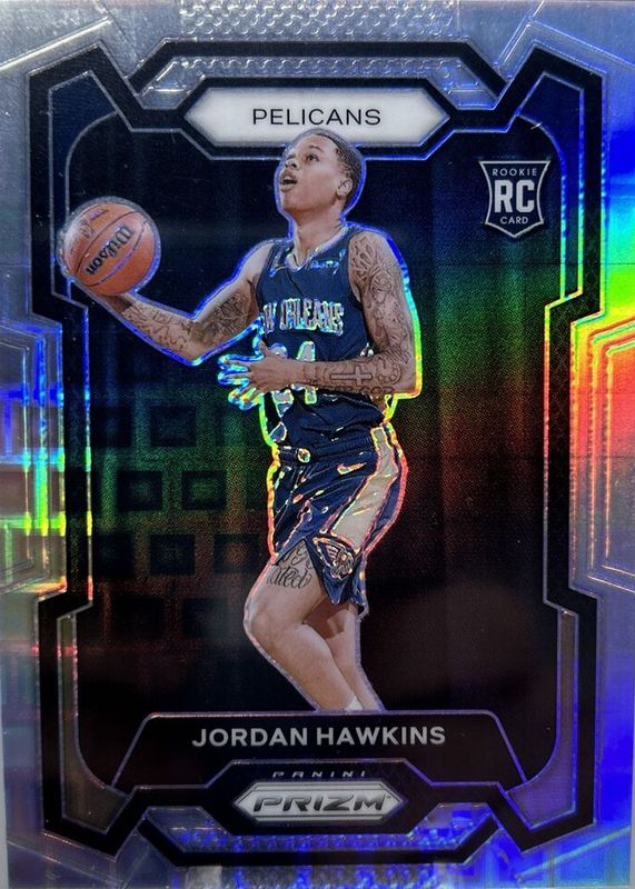 Jordan Hawkins 2023 Prizm #130 Premium Factory Set /150 Rookie PSA 8