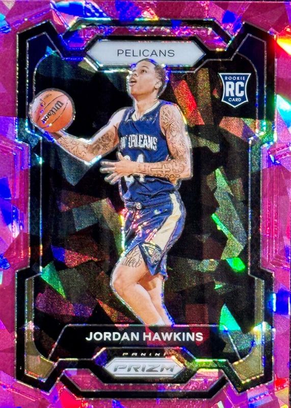 Jordan Hawkins 2023 Prizm #130 Pink Ice Rookie BGS 10 PRISTINE