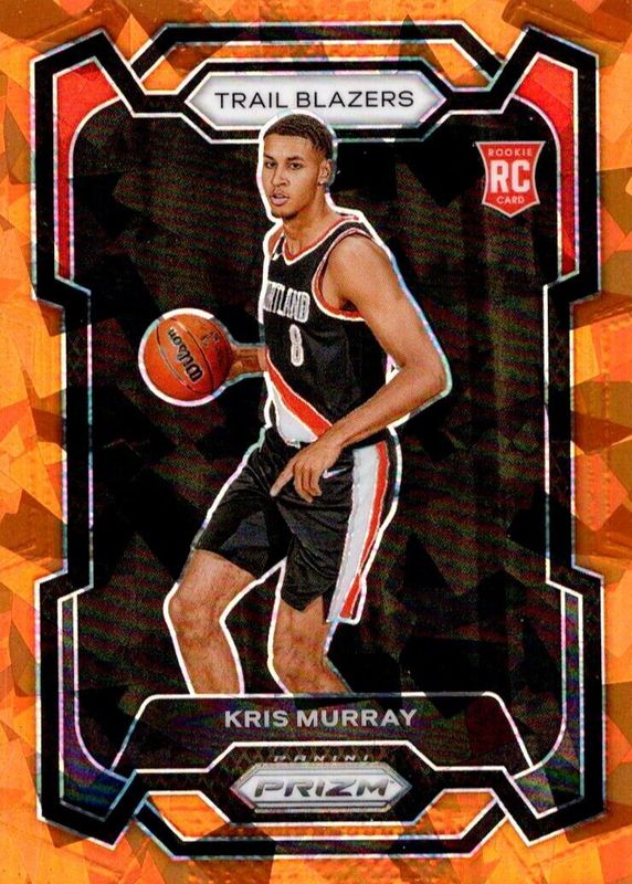 Kris Murray 2023 Prizm #142 Orange Ice Rookie PSA 10