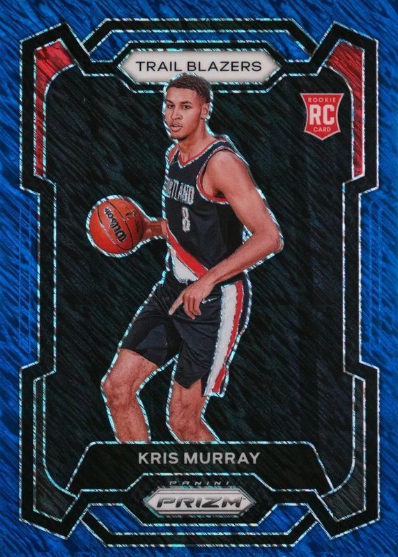 Kris Murray 2023 Prizm #142 Blue Shimmer /35 Rookie RAW