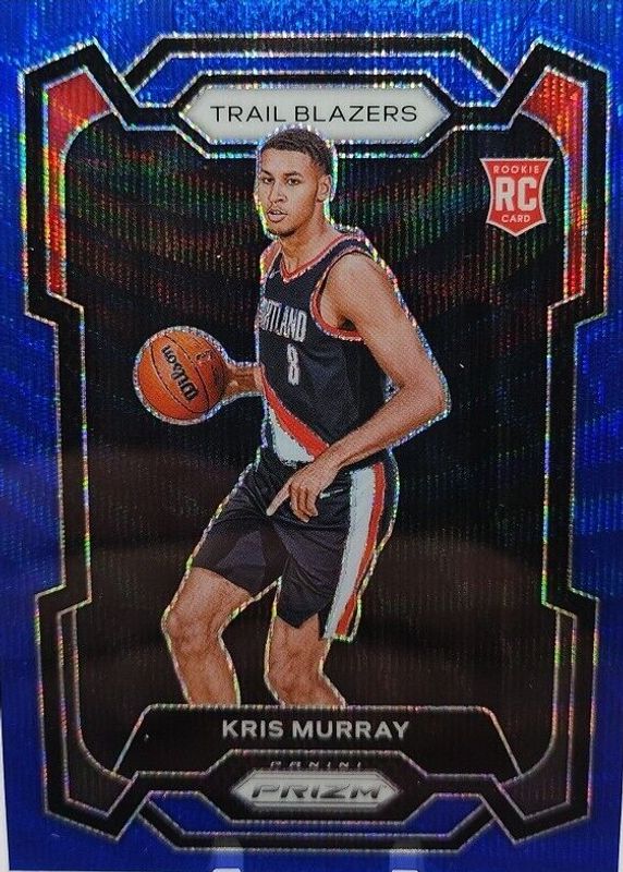 Kris Murray 2023 Prizm #142 Blue Wave Rookie PSA 10