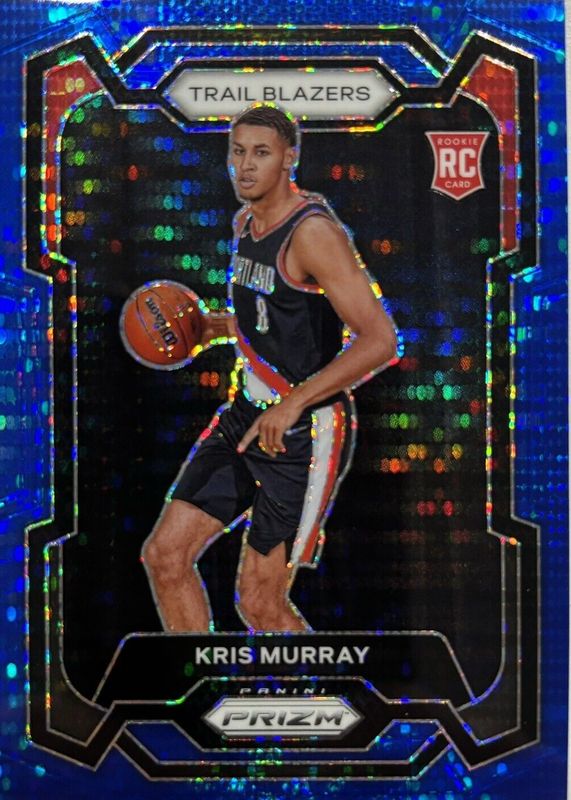 Kris Murray 2023 Prizm #142 Blue Seismic /99 Rookie PSA 10