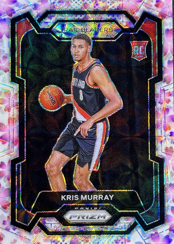 Kris Murray 2023 Prizm #142 Choice Cherry Blossom /20 Rookie PSA 9