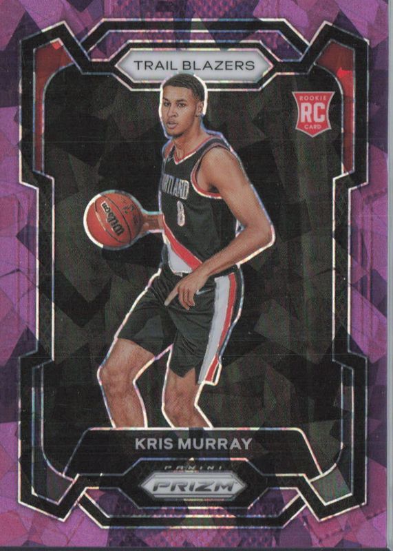 Kris Murray 2023 Prizm #142 Purple Ice /149 Rookie PSA 10