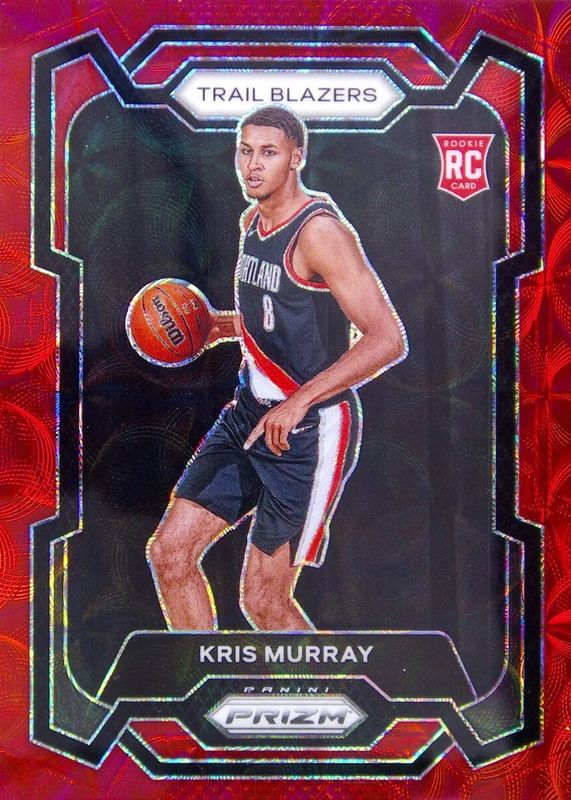 Kris Murray 2023 Prizm #142 Choice Red /88 Rookie RAW