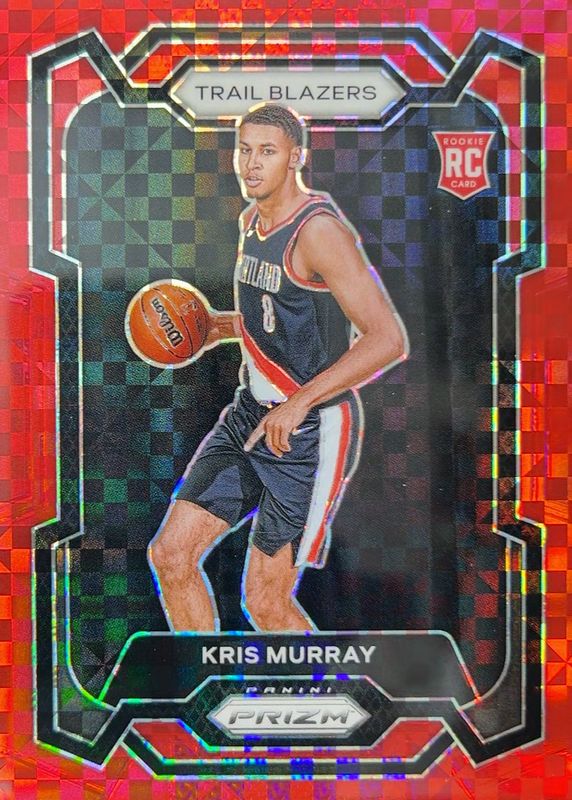 Kris Murray 2023 Prizm #142 Red Power /75 Rookie PSA 10