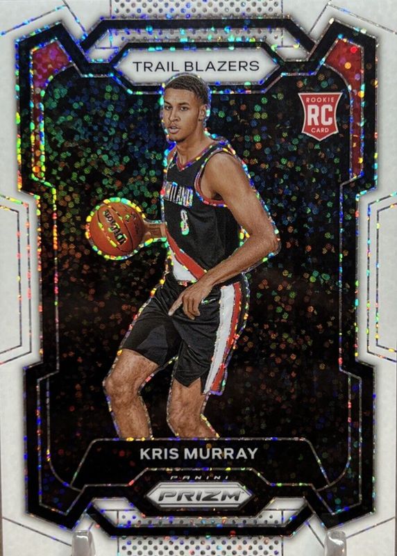 Kris Murray 2023 Prizm #142 White Sparkle /(SSP) Rookie PSA 10