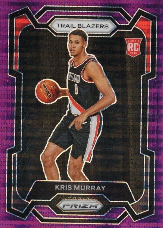 Kris Murray 2023 Prizm #142 Purple Pulsar /35 Rookie PSA 10