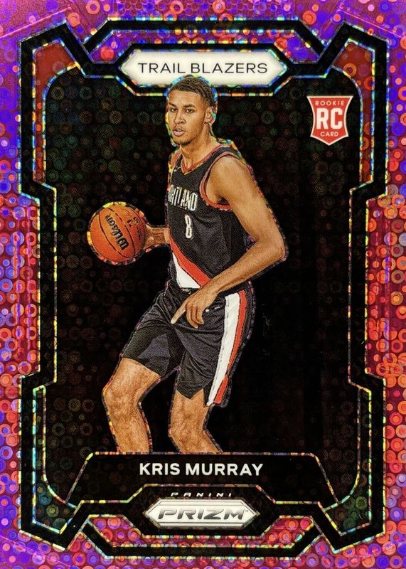 Kris Murray 2023 Prizm #142 Fast Break Pink /50 Rookie PSA 10