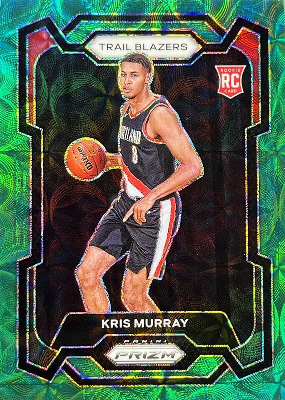 Kris Murray 2023 Prizm #142 Choice Green /8 Rookie PSA 10