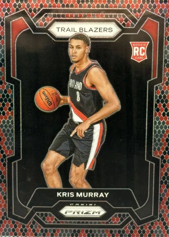 Kris Murray 2023 Prizm #142 Snakeskin /(SSP) Rookie PSA 10