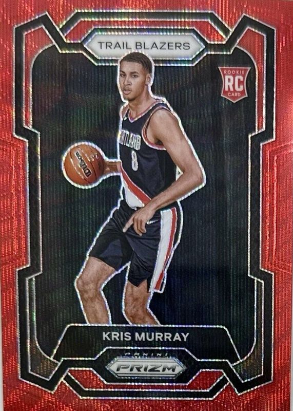 Kris Murray 2023 Prizm #142 Ruby Wave Rookie PSA 10