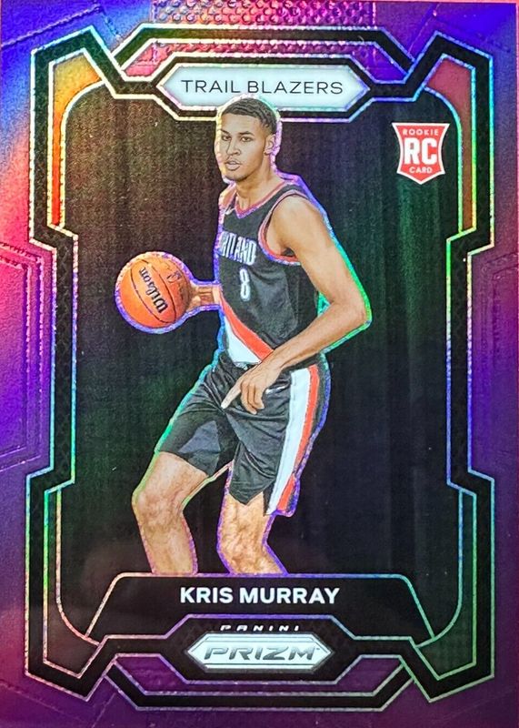 Kris Murray 2023 Prizm #142 Purple /99 Rookie PSA 10