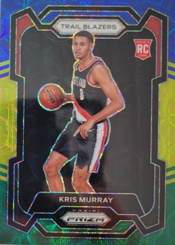 Kris Murray 2023 Prizm #142 Choice Blue Yellow Green Rookie PSA 10