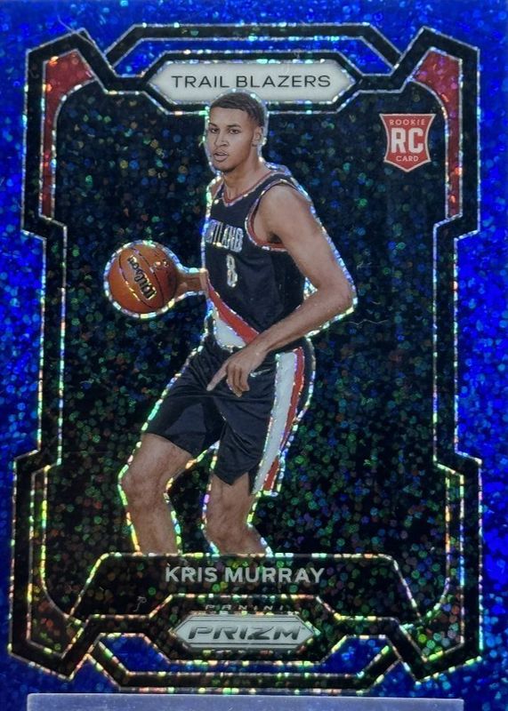 Kris Murray 2023 Prizm #142 Blue Sparkle /144 Rookie RAW