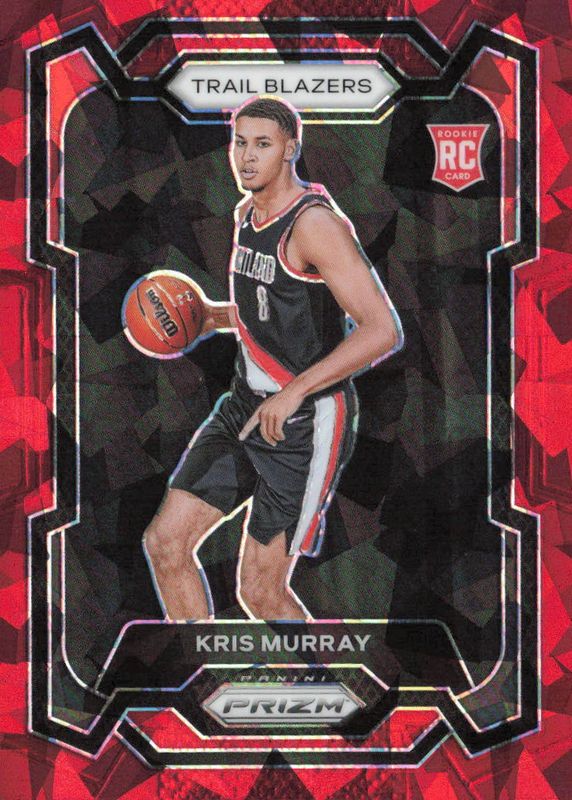 Kris Murray 2023 Prizm #142 Red Ice Rookie PSA 10