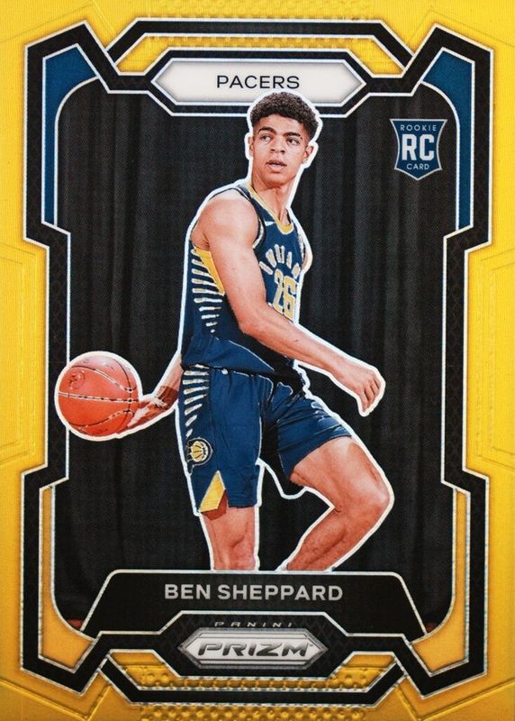 Ben Sheppard 2023 Prizm #172 Gold /10 Rookie PSA 10