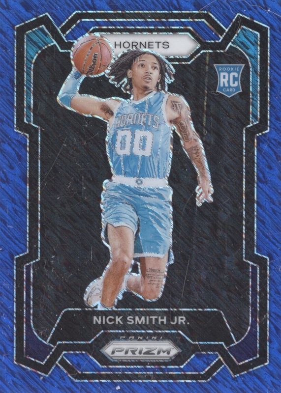 Nick Smith Jr. 2023 Prizm #135 Blue Shimmer /35 Rookie PSA 10